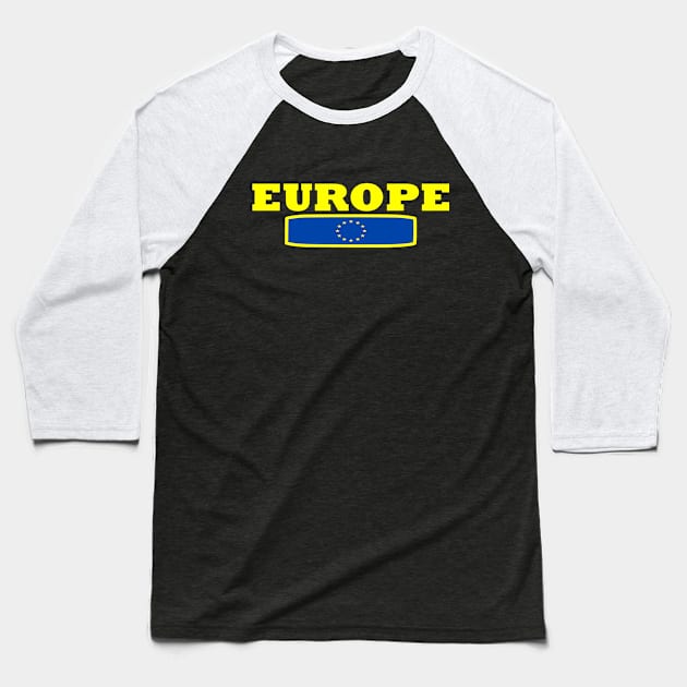 Europe Baseball T-Shirt by Milaino